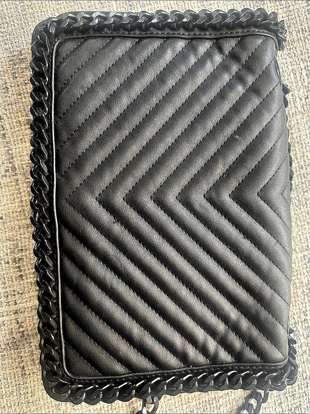 Aldo Quilted Shoulder Bag in Black